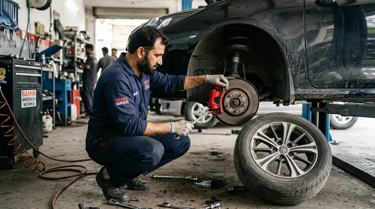 Brakes replacement and suspension repair in Dubai