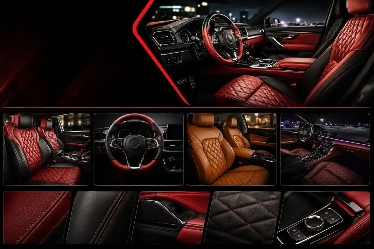 Car interior and leather upholstery repair service in Dubai