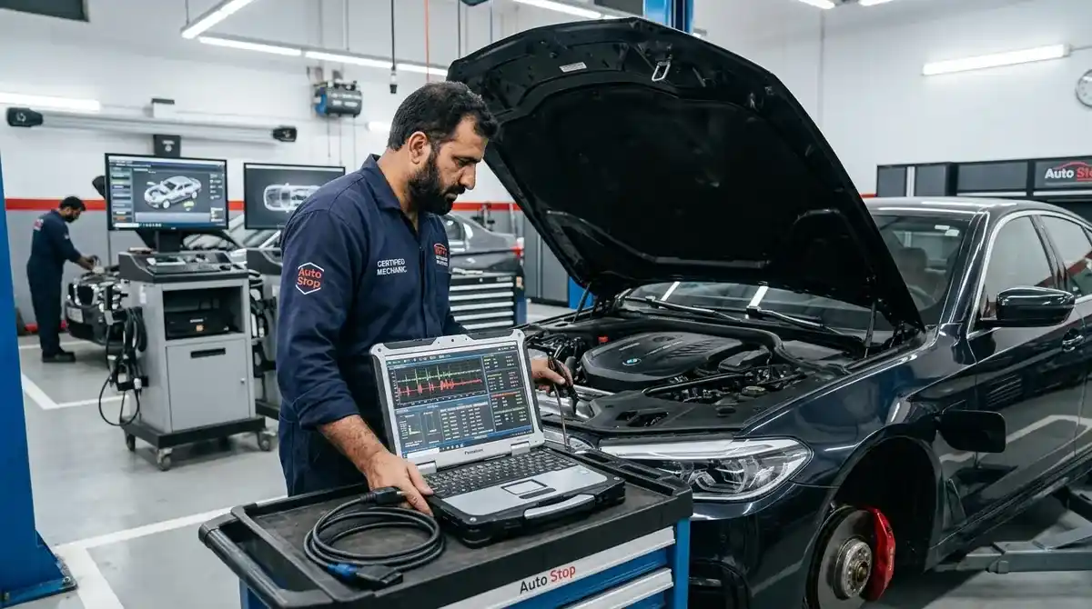 Engine diagnostics and check engine light troubleshooting Dubai