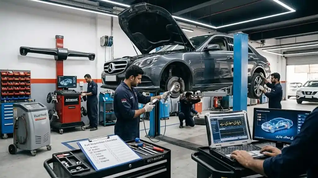 Full vehicle car repair and inspection in Dubai
